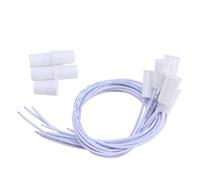 5 Pièces Détecteur Porte Coulissante Contact Magnétique Blanc | Installation Encastrée, Plastique Blanc, Contact Normalement Fermé, pour Porte et Fenêtre, Sécurité Discrète