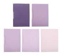 5 Pièces Dossier à Clip Pivotant A4 en Plastique Élégant pour 50 | Fermeture Coulissante, Protège les Feuilles A4 et Format Lettre, Usage Bureau et Locaux