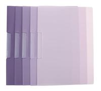 5 Pièces Dossier de Fichiers Clips A4 en Plastique Élégant, 50 | Protège-pages pour École et Bureau, Mécanisme à Clip Pivotant, Ferme les Feuilles A4 et Format Lettre