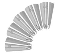 5 Pièces Douilles à Pétales Acier Inoxydable, pour Gâteaux | Outils de Pâtisserie pour Biscuits, Usage Boulangerie, Argenté, Débutants et Professionnels, Kit Décoratif