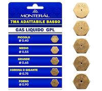 5 Pièces du Kit Injecteur 7MA Gaz Liquide GPL pour Plaque de Cuisson Gaz et Four Buse pour Ignis Garantie de 10 Ans - MONTERAL