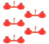 5 Pièces Embouts Larges pour Mousse Expansive, Buse Ventilée Rouge | Verrouillage Directionnel, Débit Réglable Polyuréthane, pour Joints Pulvérisation en Éventail et Trous