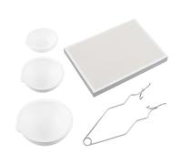 5 pièces ensemble de bol de creuset de quartz professionnel planche à souder outil de fabrication de bijoux fournitures de moulage en métal pour la fonte de l ' or