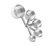 5 Pièces Ensemble de Cuillères Doseuses en Acier Inoxydable | Anneau Détachable, Manche Poli, pour Mesurer Ingrédients, Ustensiles la Cuisine Inox, Set Cuisine