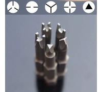 5 pièces Ensemble de mèches de tournevis de forme spéciale, comprenant un type Y triangulaire, un hexagone interne, une croix, de nouvelles prises électriques à 3 points, longueur de 50 mm, tige hexag