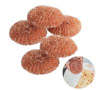 5 Pièces Eponge Cuivre, Gratounette Cuivre Vaisselle, Grattoir Cuivres, Éponges À Vaisselle Encuivre Réutilisable, Boule De Nettoyage en Fil Decuivre, pour Vaisselle,Casseroles,Poêles (5)