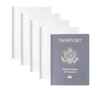 5 Pièces Étui pour Certificat de Vaccination, Étui pour Passeport, Pochette de Protection A6, 220 x 154 mm pour Manuel de Vaccination, Passeport, Carte d'Étudiant