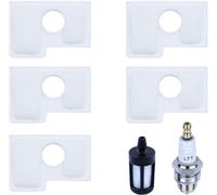 5 Pièces Filtre à Air pour MS170, MS180,017,018 Thermique Tronçonneuse,ADEFOL Filtre à Air + Filtre à Carburant + Bougie d'allumage Pièces Détachées Filter Accessoire 1130 124 0800 (PAS pour 2-Mix)