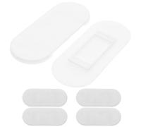 5 Pièces Fixateur de Multiprise Mural Autocollant sans Perçage Abs | Télécommande et Bloc Multiprise, Séparation Stable, Gain de Place sur Base Laminée