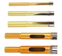 5 Pièces Forets à Pointe Diamantée pour Carrelage, Verre et Béton | DIY et Atelier Pro, Diamètres 6/11 à 14/16mm, Usage sur Céramique et Pierre