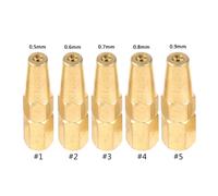 5 pièces gaz brasage torche buse H01-2 oxygène soudage torche pointe propane Acetlégitisoudage accessoire pur cuivre coupe 1 2 3 4 5 #