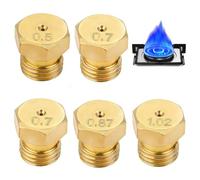 5 Pièces Gicleur Gaz Bouteille Gicleur Fioul Conversion pour Gaziniere | Plaque de Cuisson au Gaz Naturel GPL Injecteur Butane Cuisinière Brûleur Propane Universels (0,5 0,7 0,7 0,87 1,02)