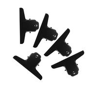 5 Pièces Grosse Pince Noire en Fer pour Documents | Pince Renforcée avec Trou, Coins Arrondis, Maintient Plusieurs Feuilles, Organise Factures et Dessins