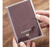 5 pièces Housse de passeport de voyage imperméable, Porte-passeport avec plusieurs fentes pour cartes, Sac à documents imperméable et résistant aux rayures épaissi, Sac à passeport de vacances pour ho