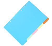 5 pièces Intercalaires Colorés A5 à 6 Trous pour Classeur, Papier | Recharge pour Cahier et Dossiers, Navigation Rapide, Surface Lisse, Couleurs Vives