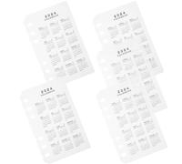 5 Pièces Intercalaires de Cahier de Calendrier A6, PP Transparent | Séparateurs Détachables pour Cahier, Design Clair et Impression Nette, Format A6, Lot de Cinq
