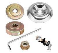 5 Pièces Kit Ecrou Tete Debroussailleuse Accessoires | Kit Fixation écrou Lame Boîte, Pieces Detachees pour Debroussailleuse et Tondeuses à Gazon, Performance Stable