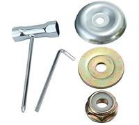 5 Pièces kit ecrou Tete debroussailleuse Universelle, pour débroussailleuse Thermique, Stihl, Echo, Ryobi Tete, Kit De Fixation D'écrou De Lame De Gearbo En Métal Pour Tondeuse à Gazon