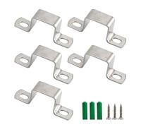 (5 pièces) M100x100mm Équerre en tube carré 304 en acier inoxydable, bügel en métal en forme de U, bügel en tube, ceinture, collier de serrage avec vis