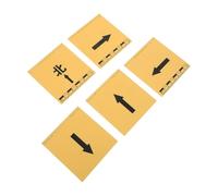 5 pièces Marqueur Directionnel en L Jaune Mat ABS Autoportant pour sols | Signalétique à Haute Visibilité, Surface Anti-Reflet, Usage en Parking Souterrain, Coins d'Escalier