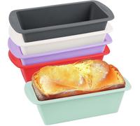 5 Pièces Moule à Cake Silicone Mini Moule à Pain en Silicone Moule Silicone air fryer Rectangulaires Moules à Gâteaux