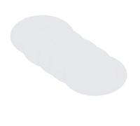 5 Pièces Panneau de Coton Ovale pour Artistes, Blanc, Format Épais | Carton Papier Rigide, Usage Intérieur ou Extérieur, Stable pour Huiles, Acrylique, Tempera