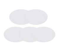 5 Pièces Panneau de Peinture Ovale en Coton Blanc pour Étudiants | Papier Cartonné, Usage Intérieur ou Extérieur, Format Portable et Stable, pour Huiles, Acryliques et Tempera