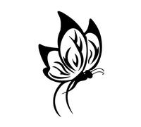 5 Pièces Papillon Autocollant Sticker Autocollant mural papillon creux auto-adhésif Autocollants pour fenêtre pour Voitures Autocollant de Capot De Voiture Noir Papillon Sticker chambre enfant Décorer
