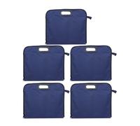 5 Pièces Paquet de Rangement pour Dossiers B4 en Toile Oxford | Chèques et Magazines, Portable, Format B4, Étudiants et Hommes, Usage Bureau, Rangement Simple