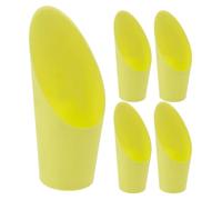 5 Pièces Pelle à Bonsaï en Plastique Semi-pointue | Seau de Jardin Compact, Manches Cylindriques, Usage Multi-usage pour Pots, Mangeoires et Balcon Couleur Aléatoire