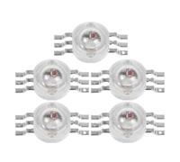 5 pièces Perle LED par Smd 3W Rgb de Remplacement pour Scène DJ | Chips Smd, Dissipation Thermique, Usage en Cabine Théâtre ou Fête, Blanc Plastique Métal