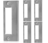 5 Pièces Plaque de Renfort de Porte D'entrée en Acier Inoxydable | Gâche de Porte, Kit de Renforcement, Surface Lisse, Installation Facile, Usage Intensif, Sécurité D'entrée