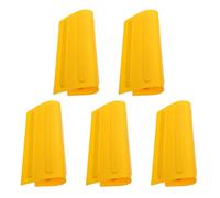 5 Pièces Plaque Podotactile en PVC Orange, Bande Adhésive | Pose sans Outils, Retrait sans Résidus, Motif Distinctif Résistant à L’usure, Adaptée aux Entrées et Chemins Extérieurs