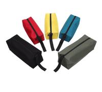 5 Pièces Pochette à Outils en Oxford, Grosse Capacité | Organisation Multitailles, Séparation des Couleurs, Poignée Pratique, pour Voyages, École et Fournitures