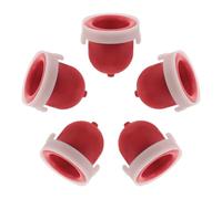 5 Pièces Poire D’Amorçage Carburateur Rouge 2,5x2,5x2,5cm pour | Plastique et Caoutchouc, Installation Facile, Aspiration, Réduit les Calages Hivernaux, Modèles 694395 et 496115