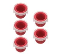 5 Pièces Poire d'Amorçage Carburateur Rouge 2,5x2,5x2,5cm pour déneigeuse | Plastique et Caoutchouc, Installation sans Outil, Manipulation Aisée avec Moufles, Protège du Froid, Réduit les Calages