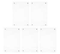 5 Pièces Porte-étiquette Magnétique Support, Cadre | Design sans Cadre, Fond Aimanté, Protection Frontale, pour Cartes et Inserts de Signalisation sur Comptoir