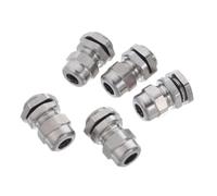 5 Pièces Presse-étoupe Filetés G1/4 en Acier Inoxydable 3-6,5mm | Anneau D'étanchéité en Silicone, Installation Facile, Résistance à Corrosion, Protection des Connexions Électriques