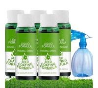 5 pièces PulvéRisation Liquide D'Ensemencement De Gazon Vert,Spray De Semences D'Herbe Verte Pour Zones Nues Et Parcelles De Pelouse,Peinture En AéRosol Pelouse,Jardin,Cour,Pelouse