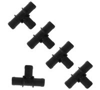 5 Pièces Raccord en T pour Tuyau de Chauffage, Connecteur 0,8 | Pièce en Plastique, Forme en T, pour Noyau de Chauffage et Durite, Réparation et Entretien