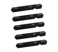 5 Pièces Remplacement Plaque de Chaleur Barbecue Inoxydable Déflecteur Antiadhésif Protection Brûleur Convient Aux Repas Terrasse Jardin Ca, Noir