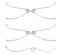 5 Pièces Ressorts de Couvercle de Ventilation 236mm | Vibrations de Grille, Amélioration Circulation D'air, Adapté aux Panneaux et Couvercles D'extracteur