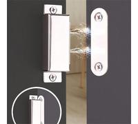 5 Pièces/set Fermeture Magnétique D'armoires De Cuisine, Attrape Magnétique De Cabinet Aimant Fort Pour La Fermeture De Portes De Placard, Matériel De Shutter De Porte En Acier Inoxydable, 4,1x1,5cm/1