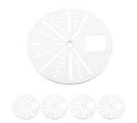 5 Pièces Socle de Caméra Dôme 130mm en Plastique Alliage | Installation Facile, Compatibilité, Usage Intérieur Extérieur, Finition Blanche Discrète