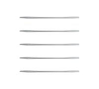 5 Pièces Spatule de Maquillage Tige Mélangeuse en Acier Inoxydable | Outil Cosmétique Mini Portable, Texture Lisse Professionnelle, pour Crèmes et Test de Soins