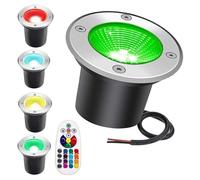 5 Pièces Spot Encastrable LED Exterieur - 6W Lampe Jardin Enterré, Éclairage Paysager Couleur RVB Avec Télécommande, Lumière Souterraine Étanche IP67, Pour Éclairage De Parc Carré De Jardin ( Color :