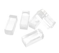5 Pièces Tampon Vierge Carré Transparent en Acrylique | Gravure de Motifs, Décoration de Carnet ou Journal, Usage Dessert, Plaque Claire, 97g