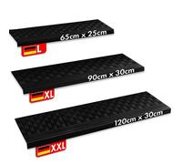 5 pièces Tapis d'escalier caoutchouc pour l'extérieur Diamond 30 x 90 cm