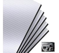 5 Pièces Tapis Isolants pour Voiture 250 x 180 x 10 mm | Tapis Lnsonorisant pour Autocollant, Tapis d’Isolation Acoustique et d'Isolation Thermique pour Capots, Toits, Portes