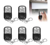 5 Pièces Telecommande Universelle Portail, 433.92 MHz Rolling Code Fixe Bip Portail Automatique Universelle sans Fil Télécommandes Garage à 4 Boutons pour Porte de Garage et Voiture